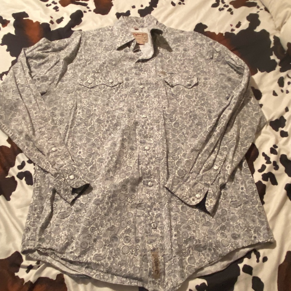 Men's Gray Patterned Shirt